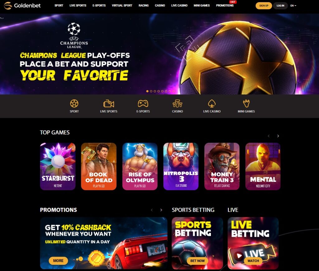 Pros and cons of Goldenbet casino not on Gamstop.