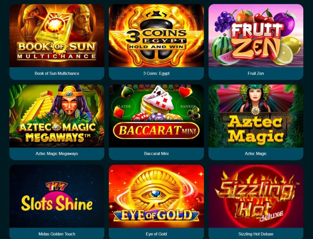 Slots Shine Casino Games.