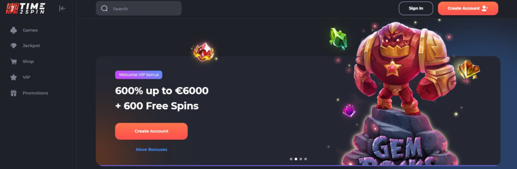 Time2Spin Casino review.