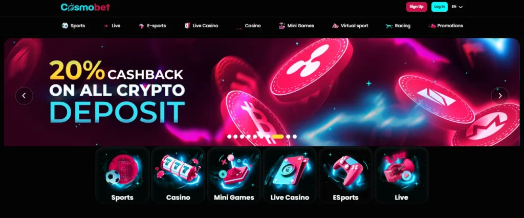 Cosmobet Casino Features