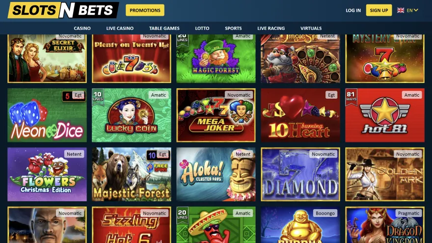 Hot & Featured Games by SlotsNBets Casino.