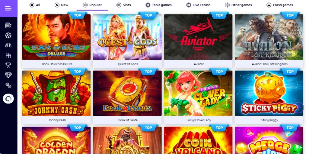 opular Games by Rabbit Win Casino.