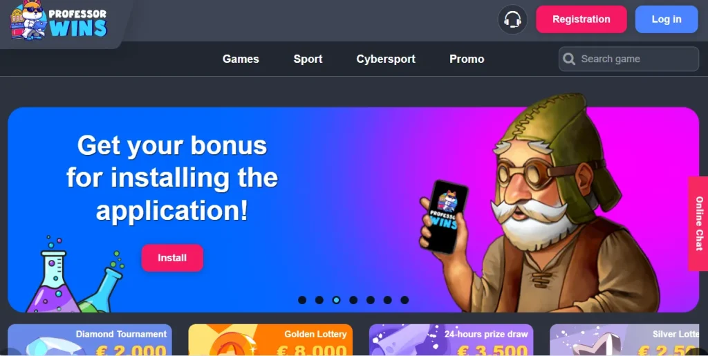 What Is Professor Wins Casino?