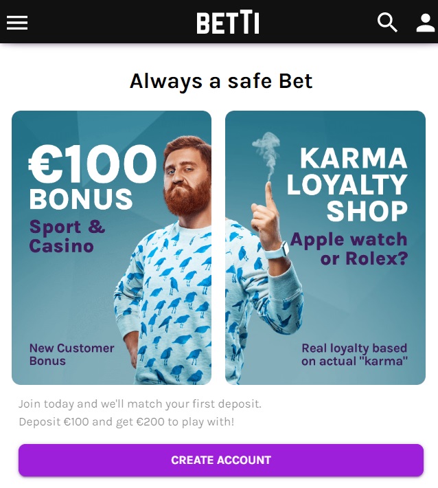 Betti Casino mobile optimization