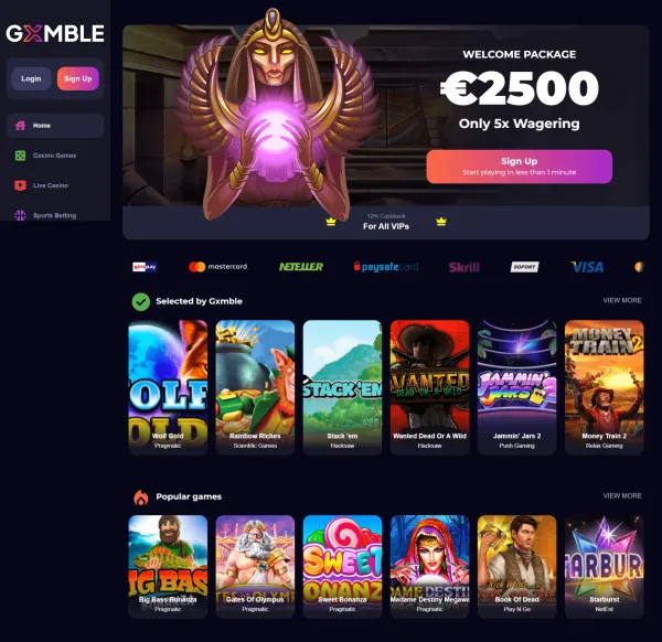 Hot featured games by Gxmble Casino