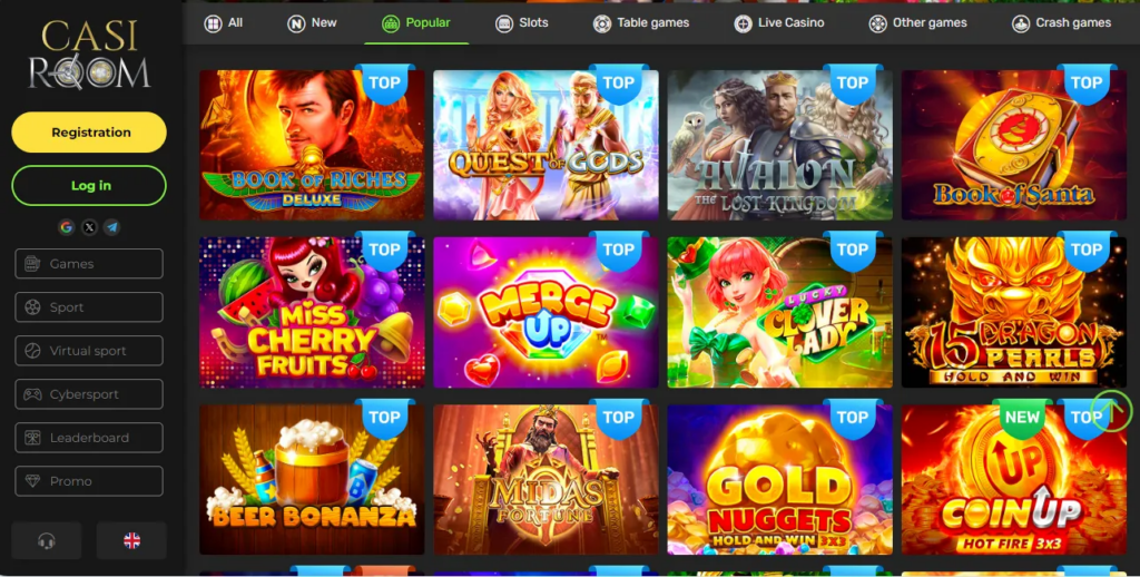 Best games at Casiroom Casino