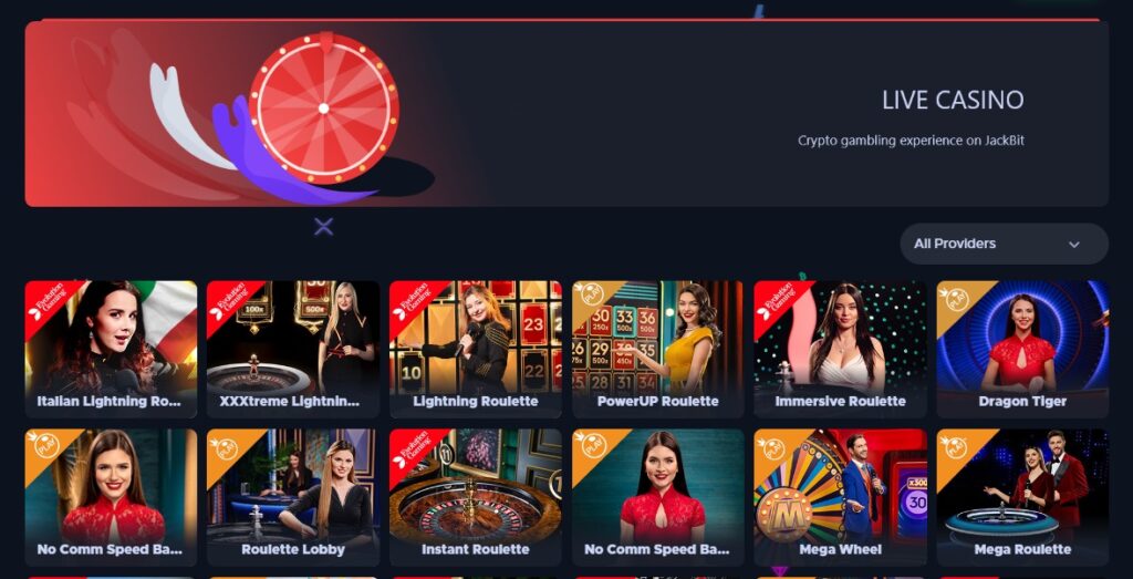 Jackbit Casino live casino