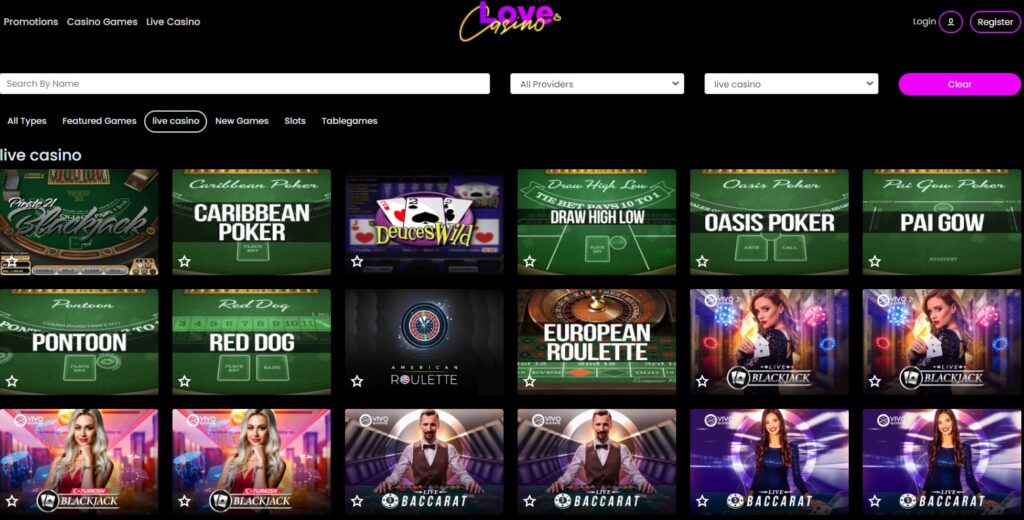 Love Casino live casino