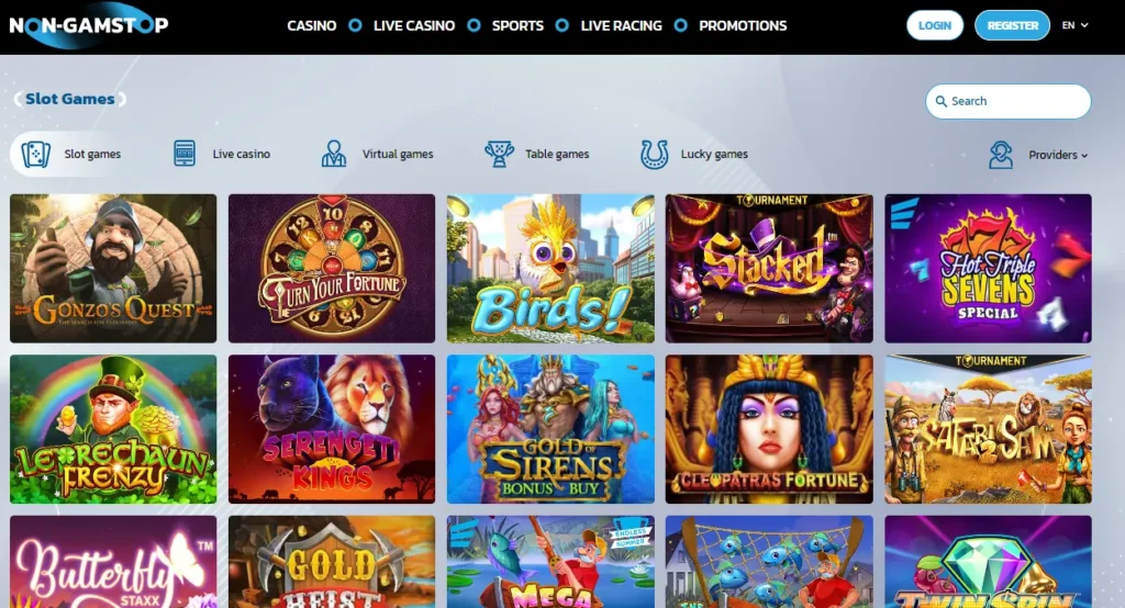 Lucky games at Non-Gamstop casino