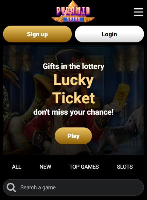 Pyramid Spins Casino mobile optimization