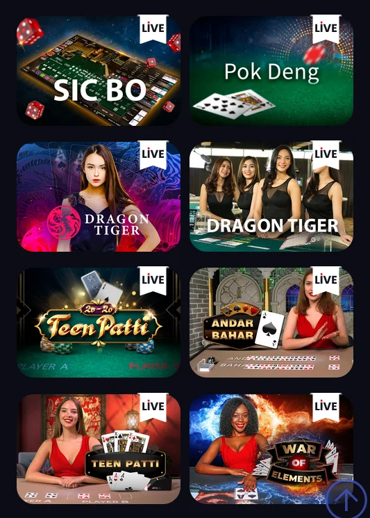 Live games at Richy Leo Casino