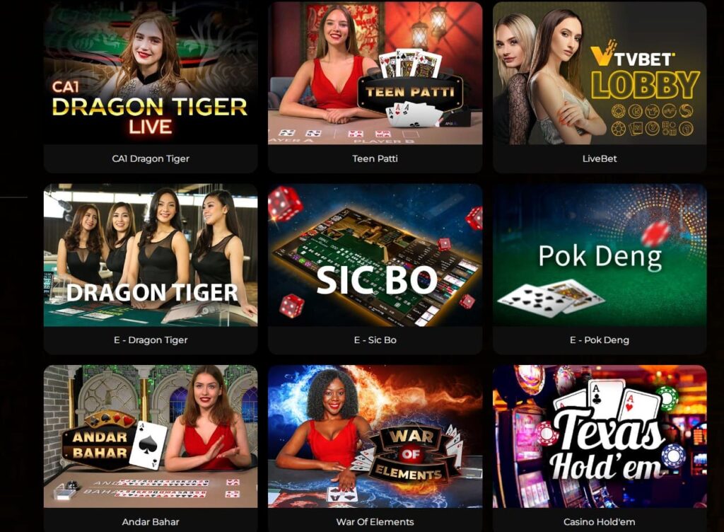 Play live games at Scarab Wins Casino