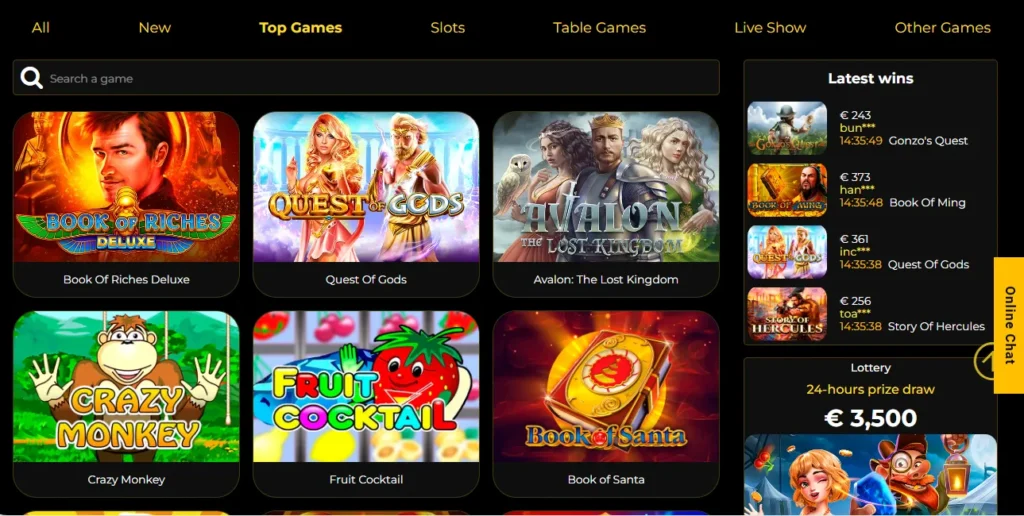 Top games by Kaboom Slot