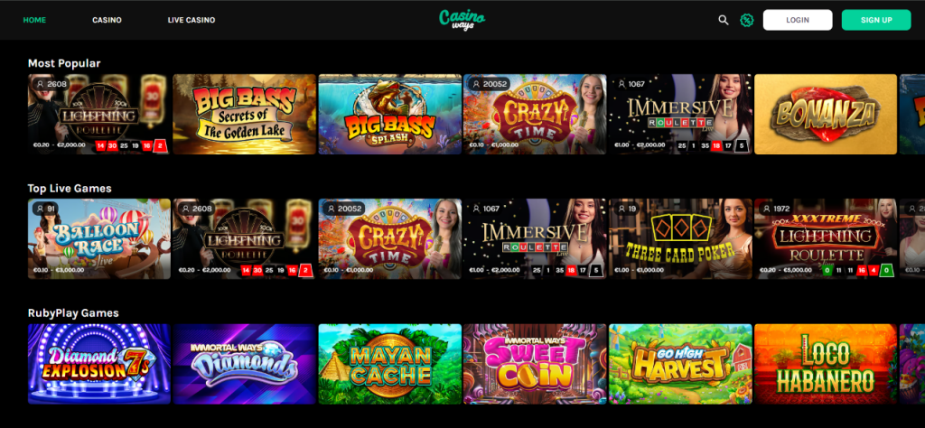 Games on Casinoways casino