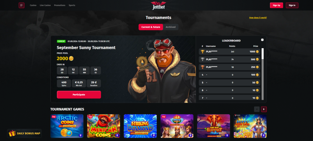 Play on JettBet casino