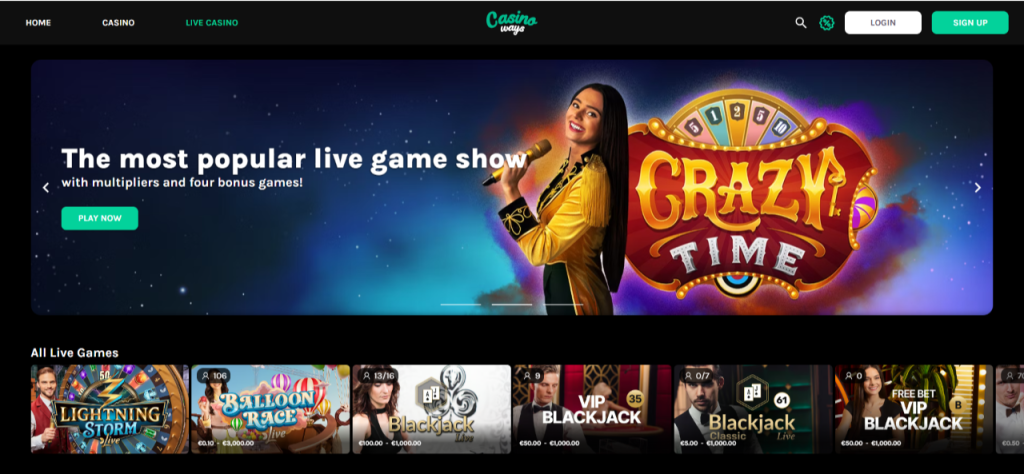 Play our Live games on Casinoways