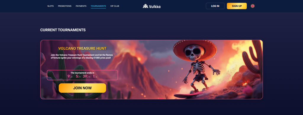 Vulkka Casino Tournaments